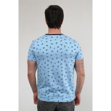 Snowdrop - Mavi Desenli T-Shirt