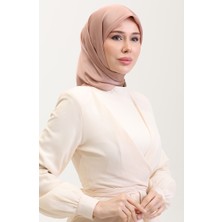 Sefa Merve Kristal Eşarp 81079-07 Açık Pudra