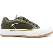 Alexander McQueen Deck Plimsoll Leather Sneakers
