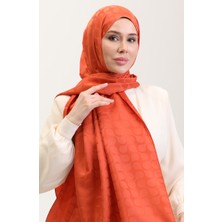 Bloom Desen Jakar Şal 90183-06 Kiremit