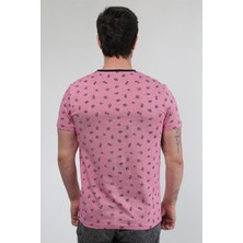 Rose - Pembe Desenli T-Shirt