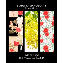 9'lu Kitap Ayracı Seti - Çiçekler