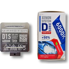 Photon D1S Xenon Ampul 6000 Kelvin %50 Fazla Işık 85V 35W (Beyaz)