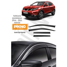 Pikno Tasarım Nissan Qashqai 2014-2021 Arası Kromlu Cam Rüzgarlığı 4'lü
