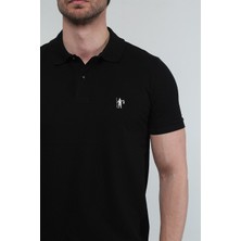 Midnight - Siyah Polo T-Shirt