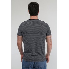 Indigo Stripes - Lacivert Cizgili T-Shirt