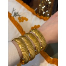 Polo Steel Elaia Altın Kaplama Bilezik – Doğanın Altın Dokusundan İlhamla