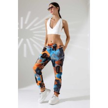 Mosranic Kadın Karışık Desen Jogger Lastik Paça Sokak Stili Slim Eşofman Altı  Ck 206