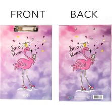 Vuki Sekreterlik Defter 2'li Kırtasiye Seti - Flamingo Desenli