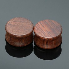 2 Adet Moda Ahşap Kulak Tıkacı Et Tünelleri Ölçüler 8-20MM Kulak Tragus Genişletici Gül Ağacı Bambu Mor Kalp Vücut Piercing Takı (Yurt Dışından)