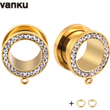 Vanku 10 Adet Paslanmaz Çelik Kendin Yap Sarkan Kulak Tıkacı Vücut Piercing Vida Tünelleri Gerdiriciler Vücut Takısı Küpe Genişletici (Yurt Dışından)