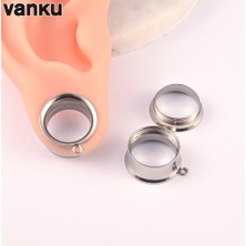 Vanku 10 Adet Paslanmaz Çelik Kendin Yap Sarkan Kulak Tıkacı Vücut Piercing Vida Tünelleri Gerdiriciler Vücut Takısı Küpe Genişletici (Yurt Dışından)