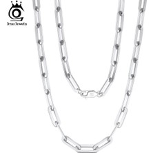 Orsa Jewels 925 Ayar Gümüş Ataç Boyun Çinko 6/9.3/12MM Temel Bağlantı Çinko Örgü Makinesi Kadınlar Için SC39 (Yurt Dışından)