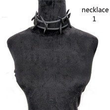 Ukebay Yeni Gotik Kolye Kolye Kadın Punk Kazak Zincirleri 3 Kolye Garip Mücevher El Yapımı Kauçuk Mücevher Torklar Halat (Yurt Dışından)
