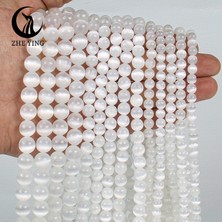 Ying 6A Aytaşı Boncuk Gevşek Taş Yapımı Için Dıy Bilezikler Kolye 15" (Yurt Dışından)