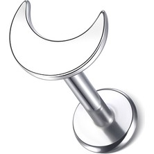 10 Adet/grup Titanyum Kulak Tragus Kıkırdak Piercing Içten Dişli Kalp Ay Yıldız Yıldırım Dudak Yüzük Dudak Çivisi Vücut Takısı (Yurt Dışından)