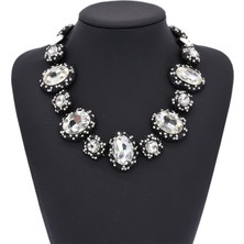 Moda Kristal Mücevher Büyük Yaka Gerdanlık Kolye Hint Etnik Vintage Kolye Satın Al Takılar (Yurt Dışından)
