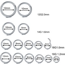 10 Adet/ G23 Titanyum Burun Halkası Septum Tıklayıcı Piercing Menteşeli Segment Burun Halkası Dudak Helix Daith Deniz Kabuğu Kıkırdak Piercing Takı (Yurt Dışından)