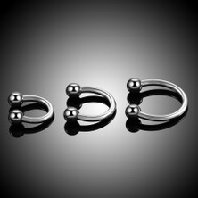 1/10 Adet Titanyum 18G 16G 14G Top At Nalı Yüzükler Helix Tragus Küpe Burun Dudak Yüzükler Dairesel Septum Piercing Takı 6-16MM (Yurt Dışından)