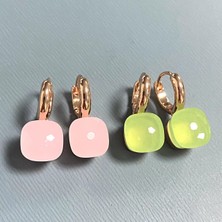 OEM Kadınlar Için 10.6mm Clic Nudo Küpeler Yüksek Kaliteli Kristal Küpeler Kare Mavi Topaz Küpeler Moda Takı Hediye (Yurt Dışından)