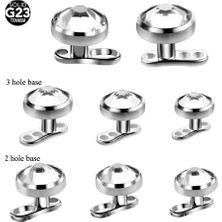 10 Adet/grup G23 Titanyum Piercing Mikro Dermal Çapa Tabanı ve Üstleri Skinner Dalgıç Kristal Mücevher Baş Implantları Vücut Piercing Takısı (Yurt Dışından)