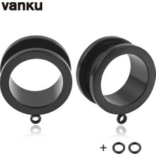 Vanku 10 Adet Paslanmaz Çelik Kendin Yap Sarkan Kulak Tıkacı Vücut Piercing Vida Tünelleri Gerdiriciler Vücut Takısı Küpe Genişletici (Yurt Dışından)