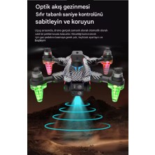 Rgb Işıklı C19S  Taşınabilir Drone 4K Hd Çift Kamera  360 Derece Engel Kaçınma