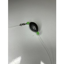 Fudo Glowlu Tek Iğneli 40 Gram Gezer Kurşunlu Hazır Olta Iğnesi Kıyı (Çipura,Mercan,Lidaki,Vb)
