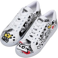 Dogo Kadın Vegan Deri Beyaz Sneakers - Icon Tasarım