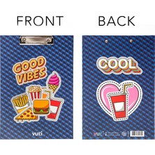 Vuki Sekreterlik Defter 2'li Kırtasiye Seti - Fast Food Desenli