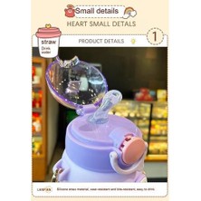Well Trade Devils Eye 700ML Karikatür Küçük Yüksek Sıcaklığa Dayanıklı Saman Içme Bardağı (Yurt Dışından)