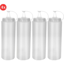Sos Şişesi 4* Lü 700 ml  AP-9029