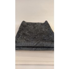 2 Adet Damar Desenli Antrasıt Gri Süngerli Kaymaz Koltuk Örtüsü