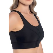 Uniquetrenders Kadın Fermuarlı Büstiyer Kadın Fermuarlı Crop