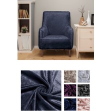 Kadife Tekli Koltuk Örtüsü Lastikli Kanepe Örtüsü |  Koltuk Kılıfı Tekli Koltuk  Örtüsü