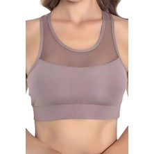 Uniquetrenders Kadın Büstiyer Kadın Tül Detaylı Crop