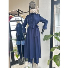 Moda Ala Uzun Takım Lacivert