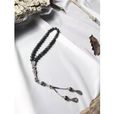 Luna Jewelry Yılan Doğal Taş Küre Kesim 33 Lü 8mm Tesbih