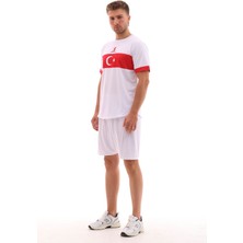 Sportech K0140 Türkiye Milli Takım Forması Beyaz (TEK KELİME ISİM VE NUMARA YAZILIR)