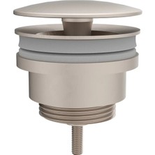 Vitra Origin A4514834 Yuvarlak Lavabo Süzgeci, Universal, Sabit, Fırçalı Nikel