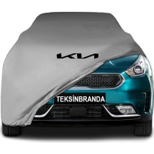 Kia Niro 1 (2016 - 2022)  Gri Kumaş Araba Branda Logolu Kumaş Araba Brandası Penye Oto Branda