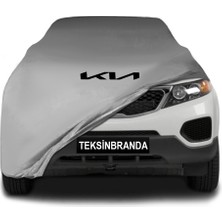 Kia Sorento 2 (2009 - 2014)  Gri Kumaş Araba Branda Logolu Kumaş Araba Brandası Penye Oto Branda