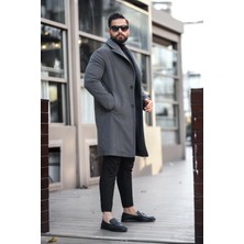 Erkek Kışlık Uzun Kaşe Kaban