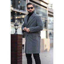 Erkek Kışlık Uzun Kaşe Kaban
