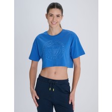 Kadın Trıbun Aplike Nakışlı Tshırt