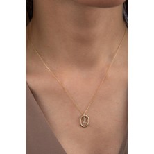 Fiyonk Kuyumculuk 14 Ayar Altın Taşlı Z Harf Kolye