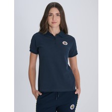 Fenerbahçe Kadın Trıbun Basıc Polo TK038BFY01 Modeli Lacivert Renkli Taraftar Ürünü