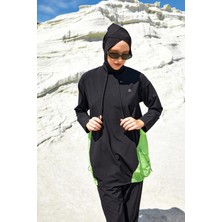 REMSA Spor Likra Tam Kapalı Tesettür Mayo Selby 1204 Siyah