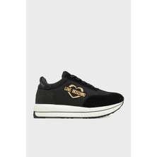 Love Moschino Deri Süet Detaylı Sneaker Ayakkabı Bayan Ayakkabı JA15074G1MINA00A
