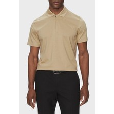 Boss Pamuk Karışımlı Regular Fit Yarım Fermuarlı Polo Yaka T Shirt Erkek Polo Yaka T Shirt 50537954 275